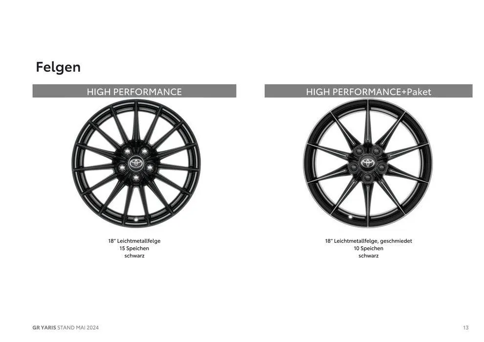 Toyota GR Yaris von 1. Mai bis 1. Mai 2025 - Flugblätt seite 13