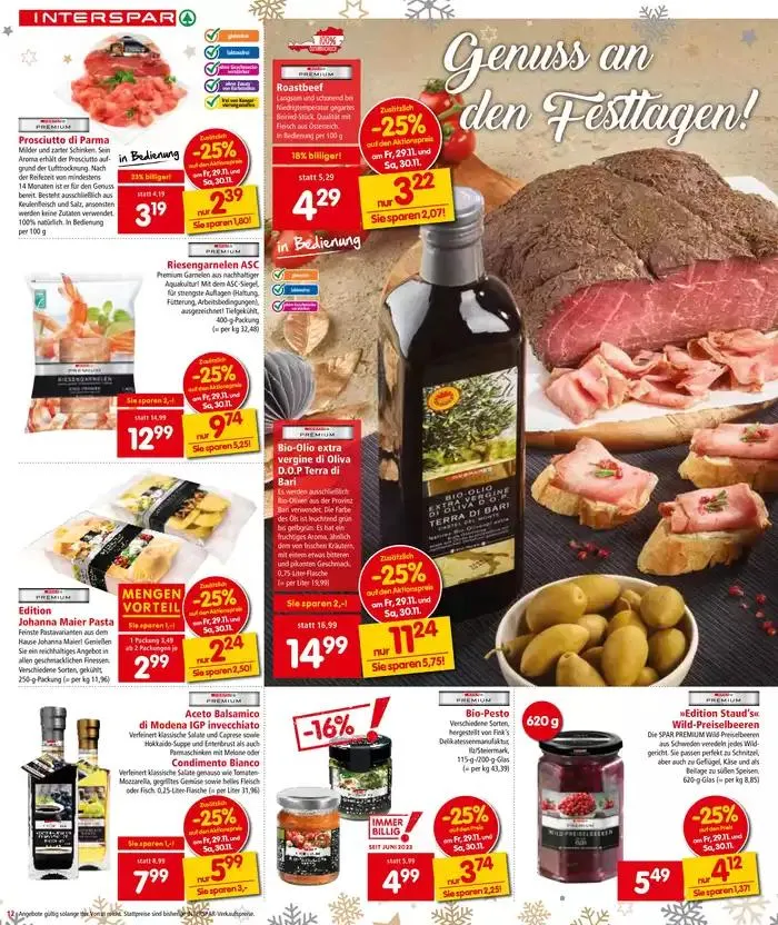 Interspar flugblatt von 29. November bis 13. Dezember 2024 - Flugblätt seite 12