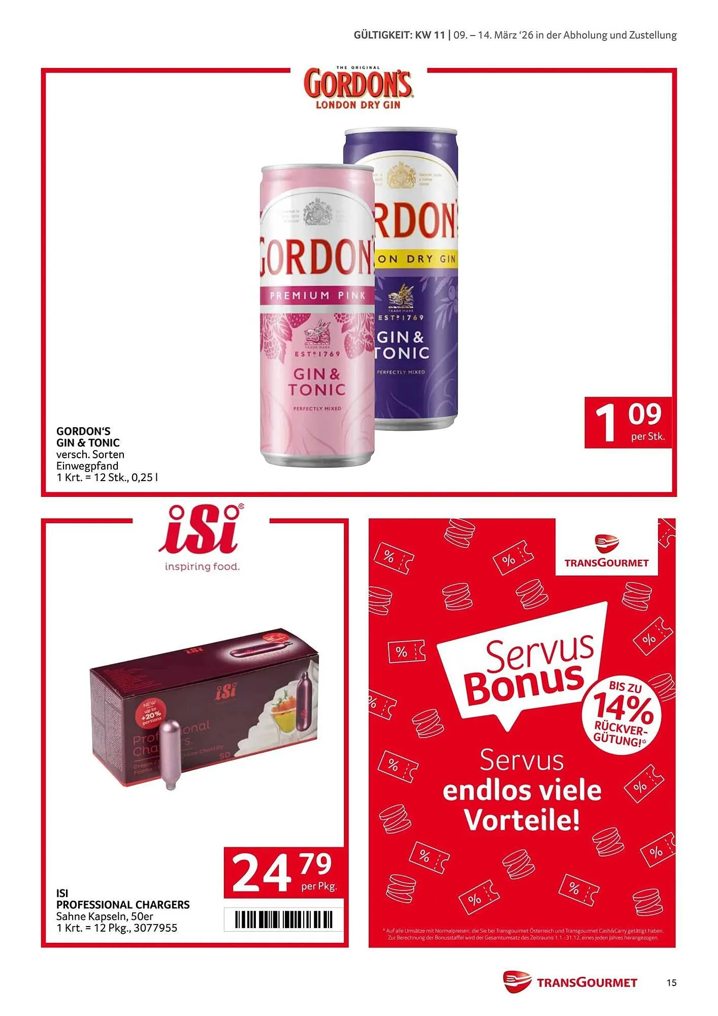 Transgourmet Flugblatt von 9. März bis 15. März 2026 - Flugblätt seite  15