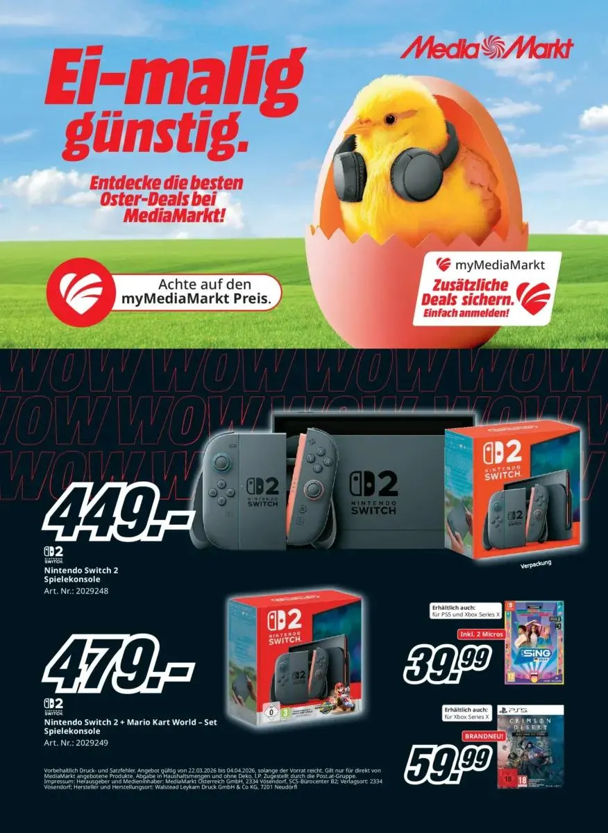 MediaMarkt Angebote gültig bis 04.04.2026 von 27. März bis 4. April 2026 - Flugblätt seite  1