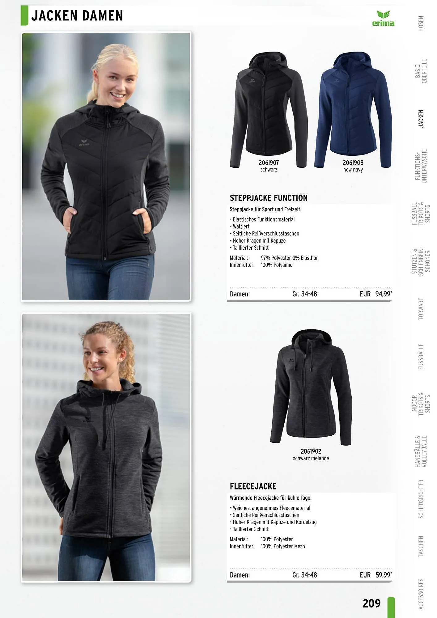 ERIMA Flugblatt von 2. Jänner bis 31. Dezember 2024 - Flugblätt seite  209