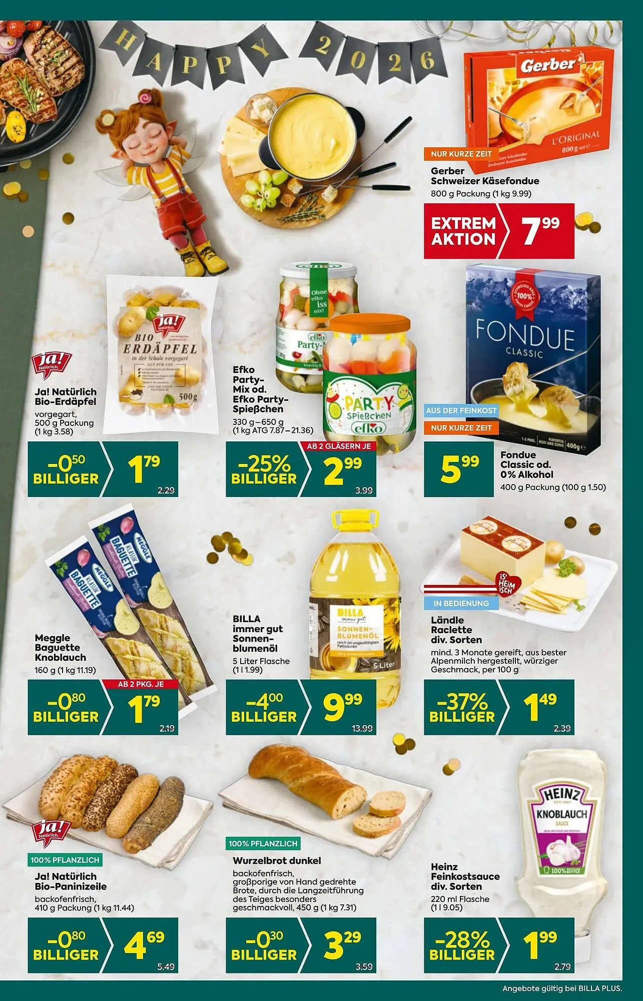 Billa Flugblatt von 27. Dezember bis 31. Dezember 2025 - Flugblätt seite 7