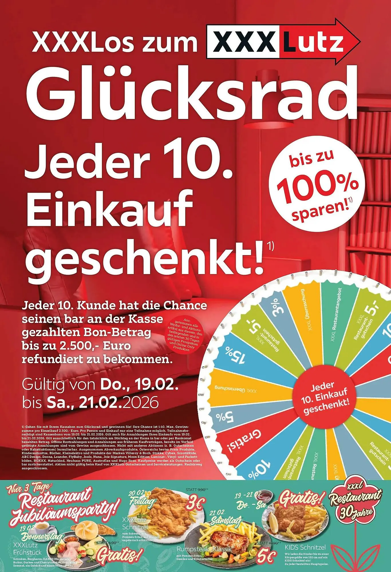 XXXLutz Prospekt von 18. Februar bis 24. Februar 2026 - Flugblätt seite  1