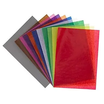 buttinette Transparentpapier, bunt, A4, 50 Blatt