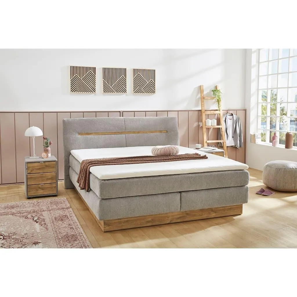 Jockenhöfer Gruppe Boxspringbett »Nika erhältlich in der Größe 180x200cm« mit Bettkasten, 7-Zonen-Matratze, Topper, mehrere Härtegrade wählbar