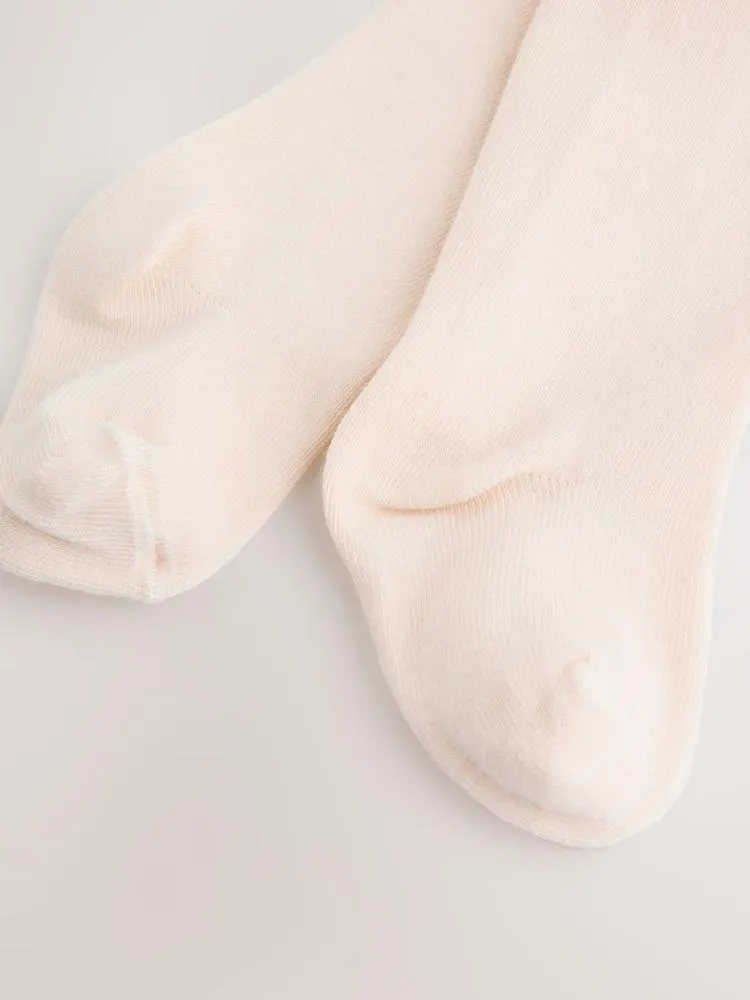 Schwarz/Grau Vichy-Karo - Langärmliges Baby-Stufenkleid mit Strumpfhose (0M.–2J.)