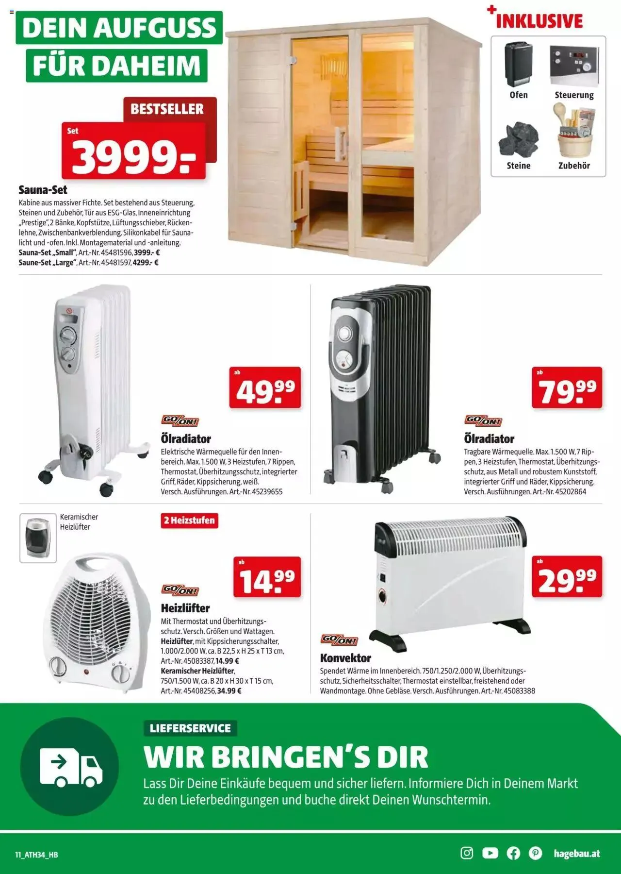 Hagebau Flugblatt von 28. September bis 7. Oktober 2023 - Flugblätt seite 11