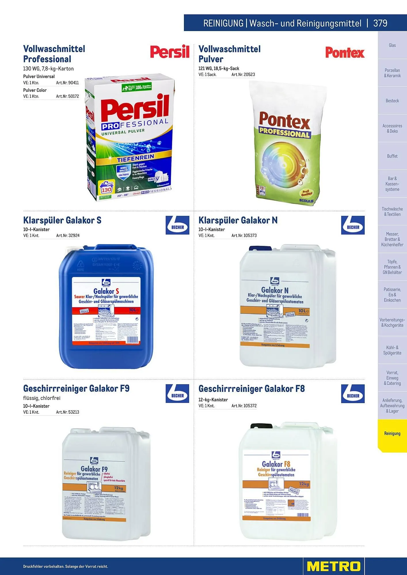 Metro Flugblatt von 25. März bis 31. Dezember 2026 - Flugblätt seite  379