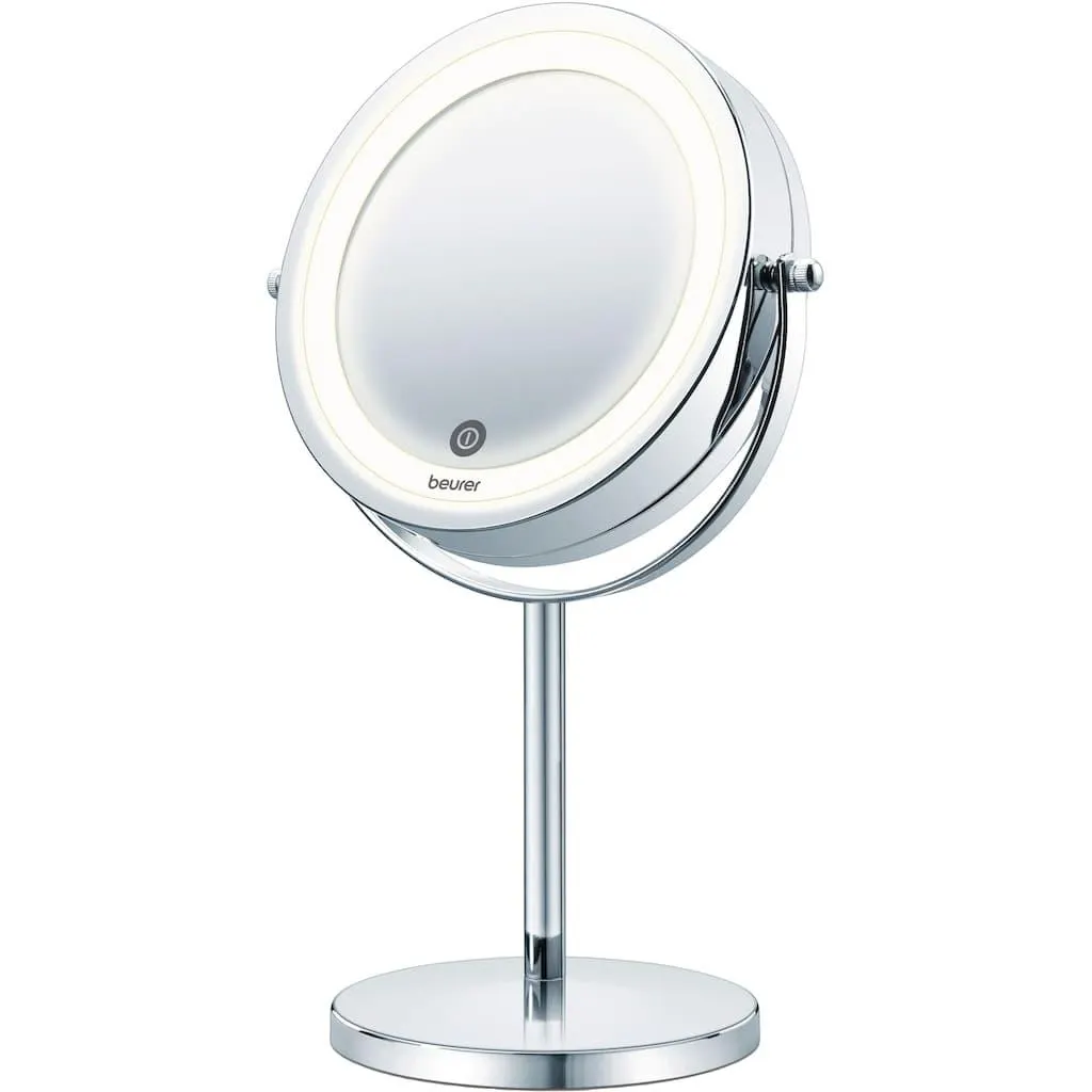 BEURER Kosmetikspiegel »BS 55 beleuchteter Kosmetikspiegel mit 7-facher Vergrößerung« Beauty-Spiegel mit LED-Licht und Dimmfunktion, 2 Spiegelflächen