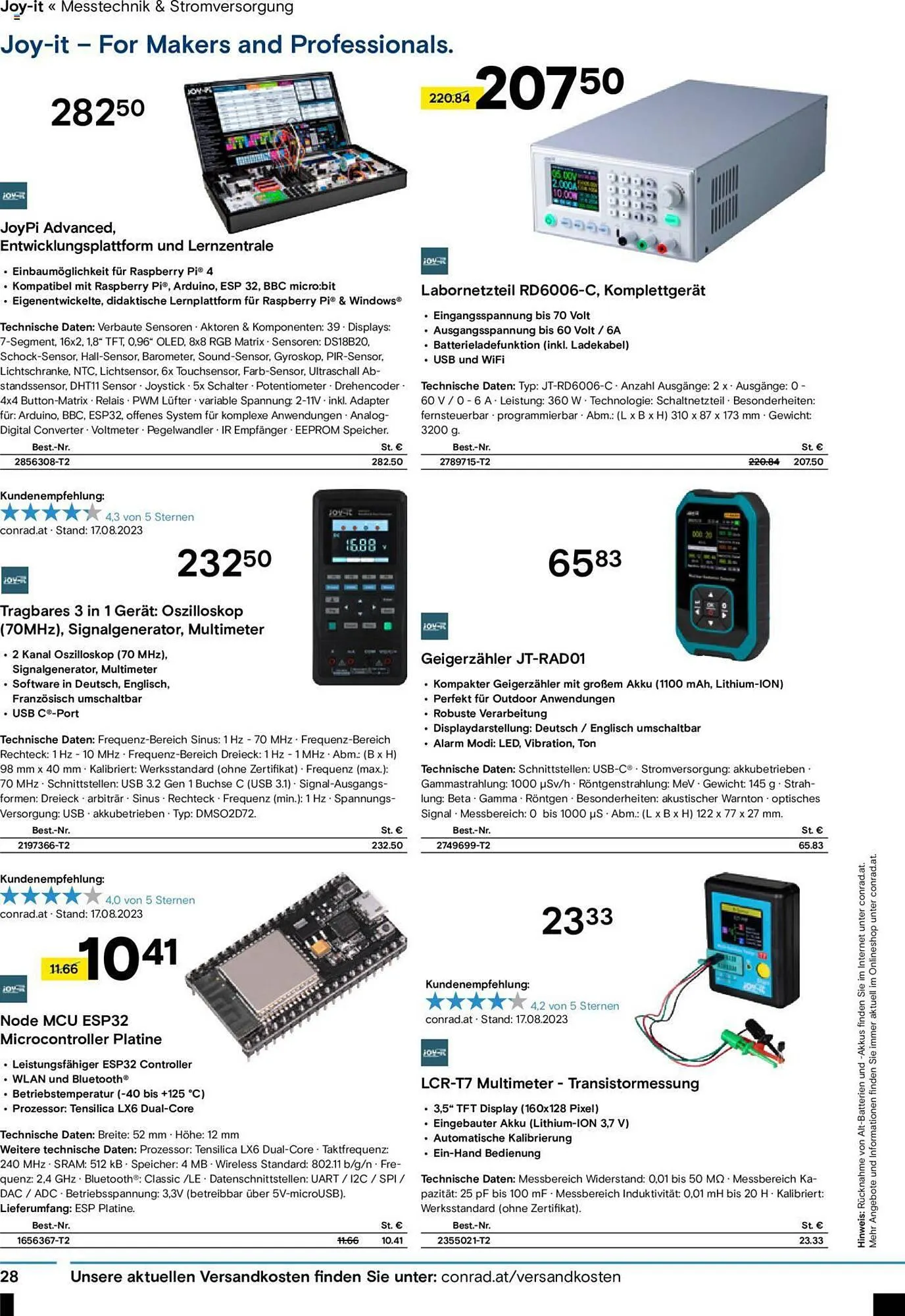 Conrad Flugblatt von 4. September bis 22. Oktober 2023 - Flugblätt seite  30