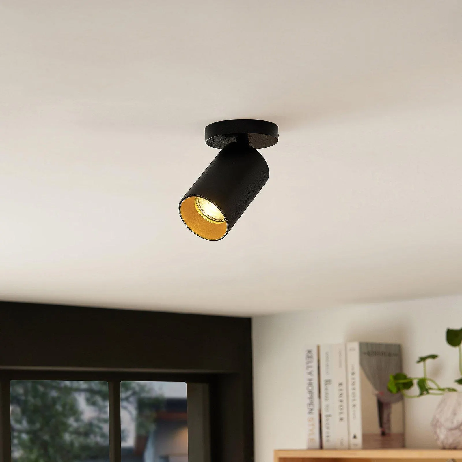 Arcchio Brinja Strahler, rund, 1-fl., schwarz