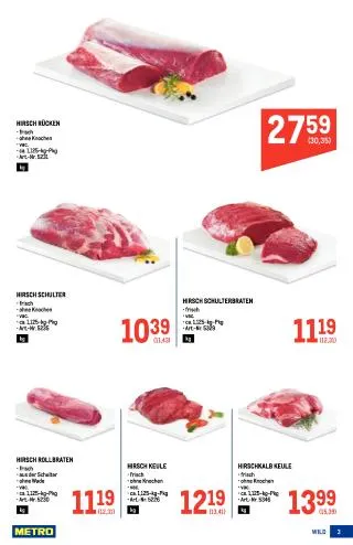 METRO Flugblatt Specials - Wild von 17. September bis 25. November 2026 - Flugblätt seite  3