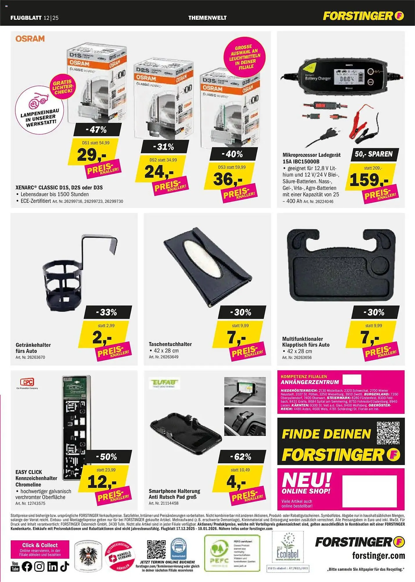 Forstinger Flugblatt von 17. Dezember bis 10. Jänner 2026 - Flugblätt seite 11