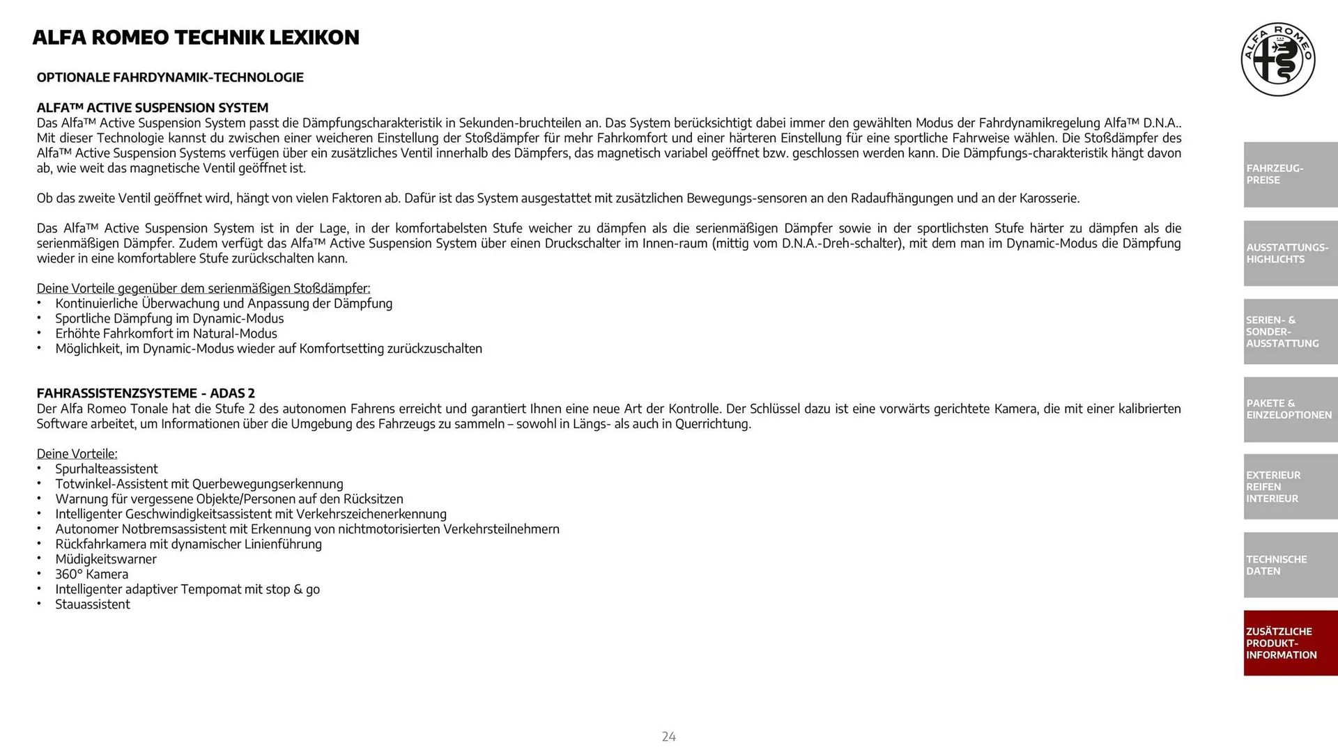 Alfa Romeo Flugblatt von 1. Dezember bis 31. Dezember 2025 - Flugblätt seite  24