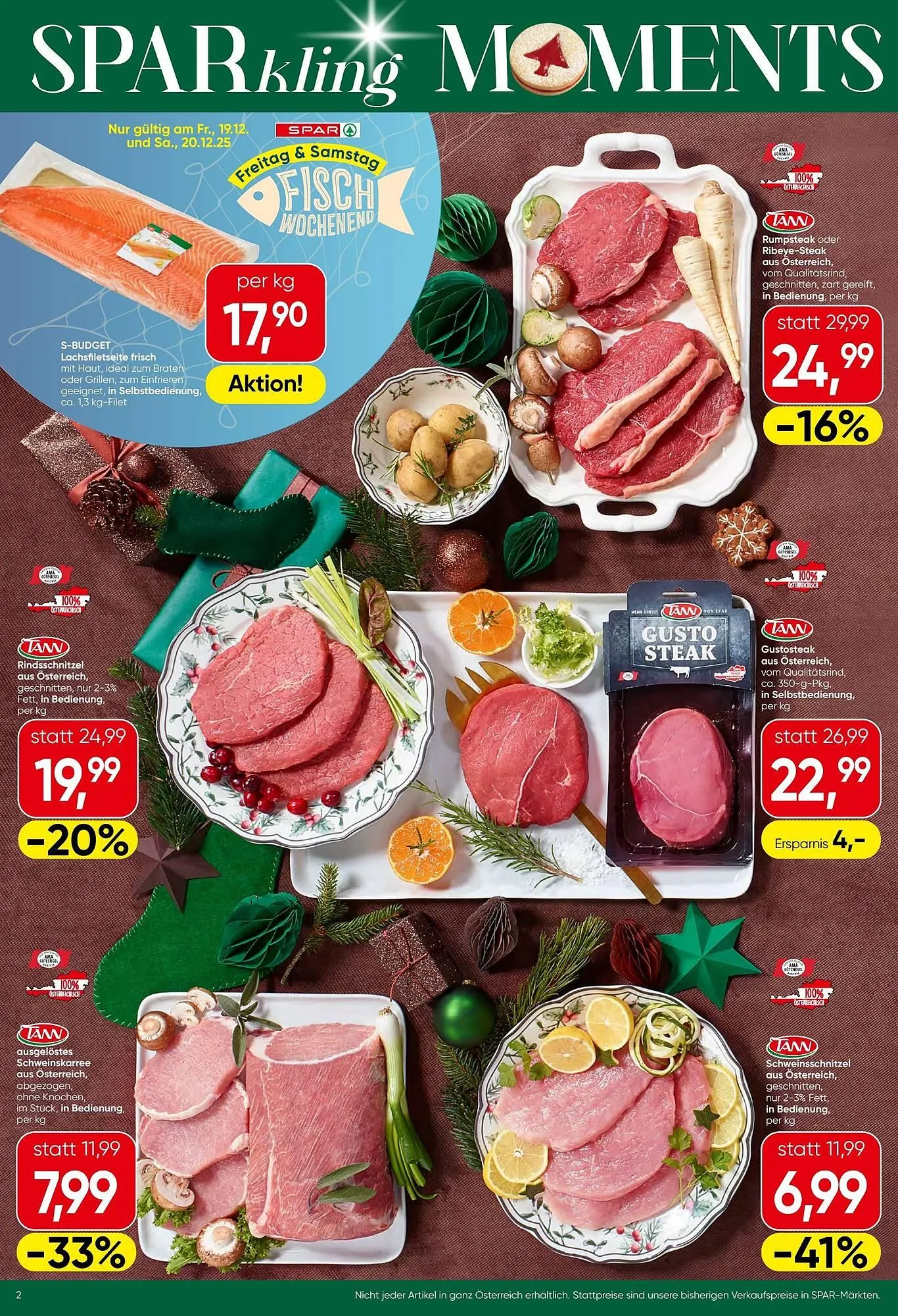 Spar Flugblatt von 18. Dezember bis 31. Dezember 2025 - Flugblätt seite 2