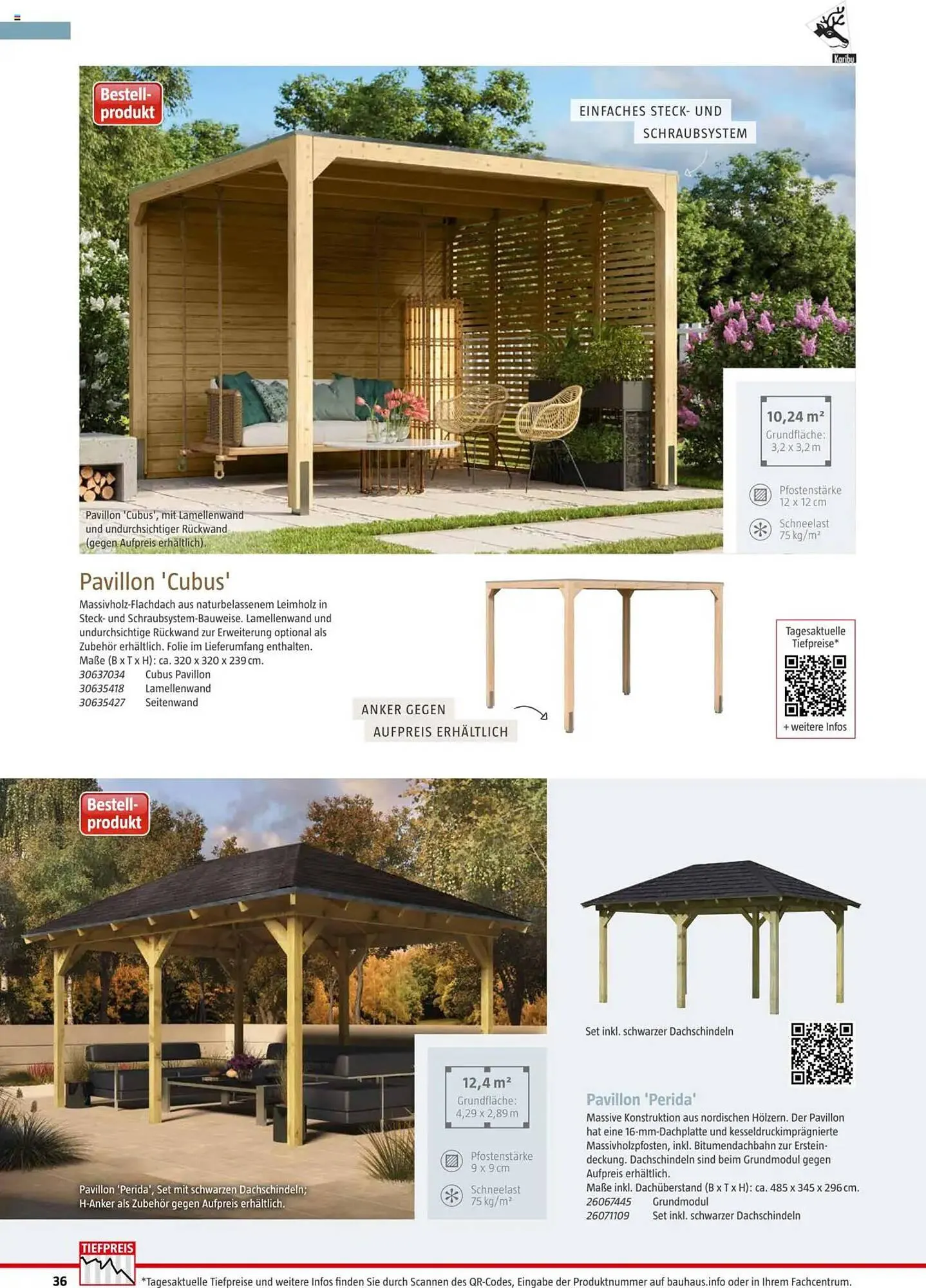 Bauhaus Flugblatt von 4. März bis 31. Dezember 2025 - Flugblätt seite  36