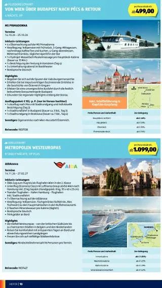 Hofer Flugblatt - Reisen von 27. Mai bis 30. Juni 2026 - Flugblätt seite 10