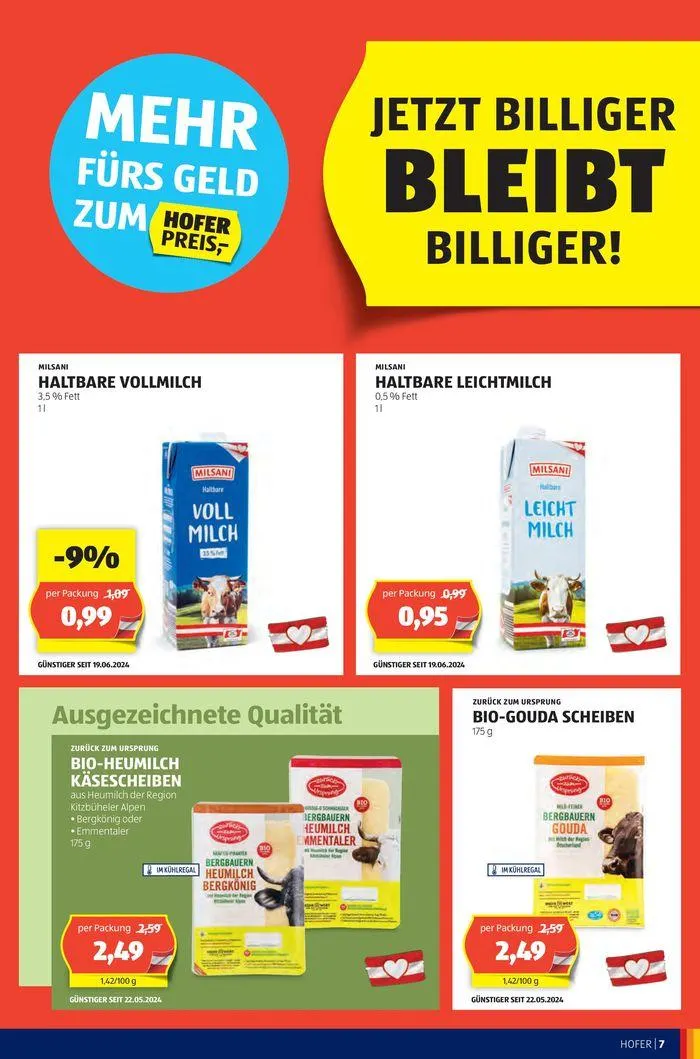 Blättern Sie online im HOFER Flugblatt von 19. Juni bis 3. Juli 2024 - Flugblätt seite  9