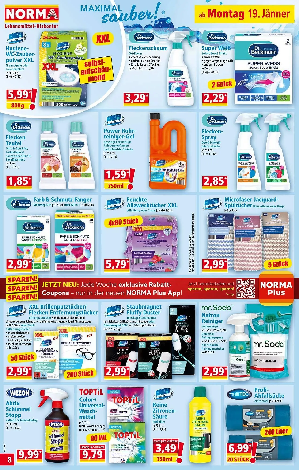 Norma Prospekt von 19. Jänner bis 25. Jänner 2026 - Flugblätt seite  8