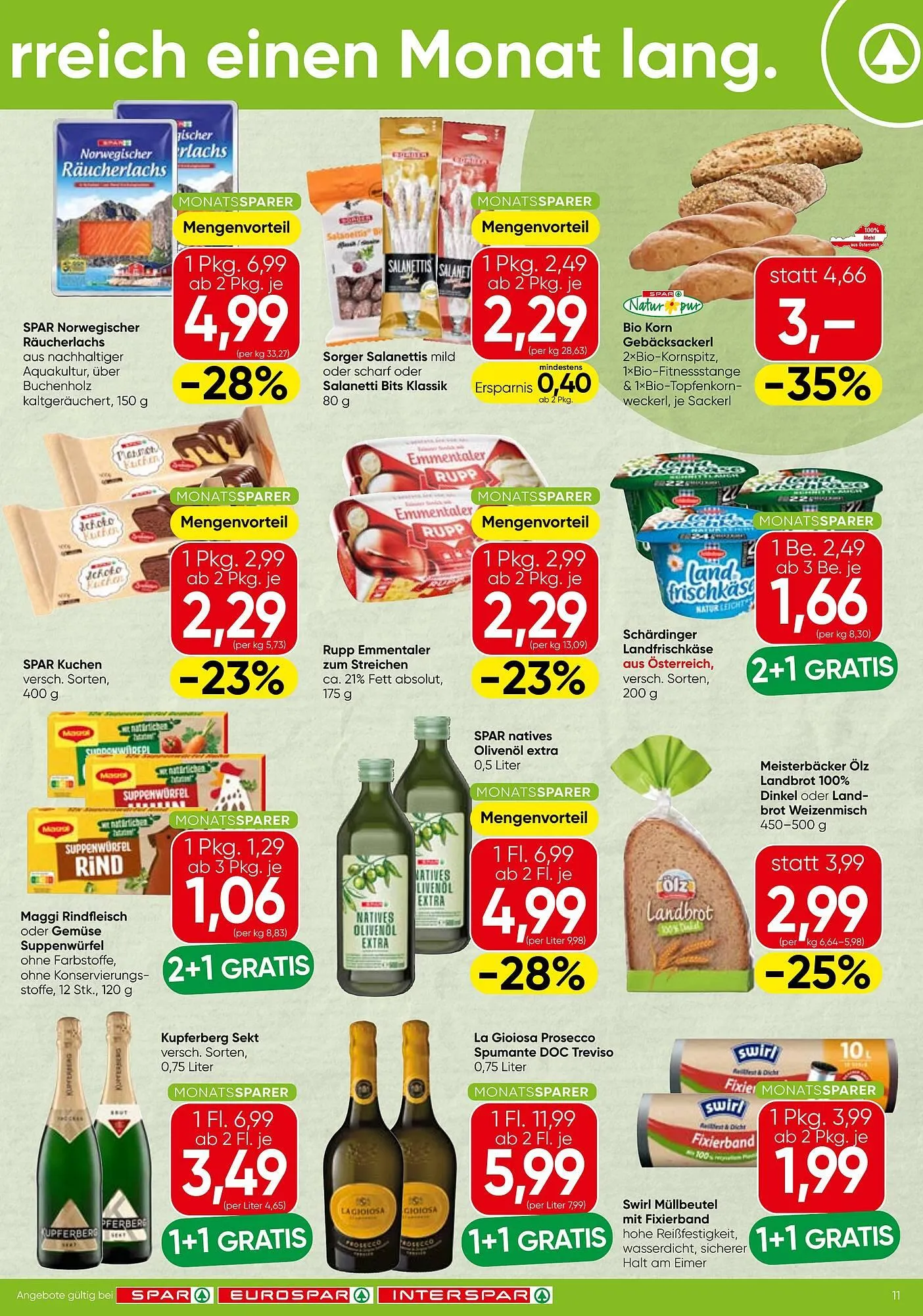 Spar Flugblatt von 13. November bis 19. November 2025 - Flugblätt seite 11