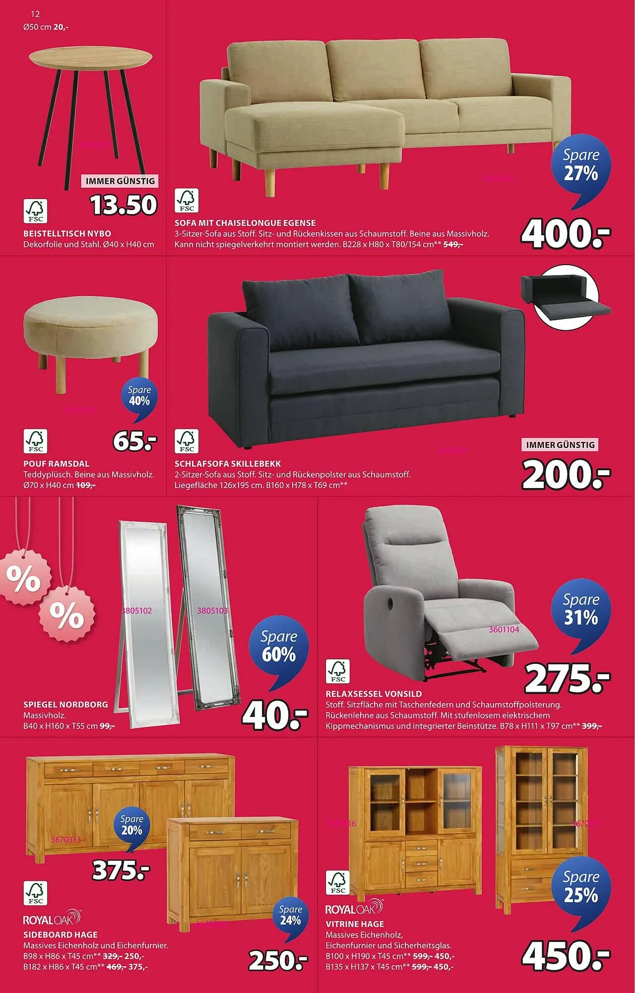 JYSK Flugblatt von 3. Jänner bis 11. Februar 2025 - Flugblätt seite 12