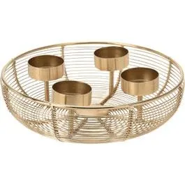 Adventkranz für 4 Teelichter "Tradition" - D20xH6 cm