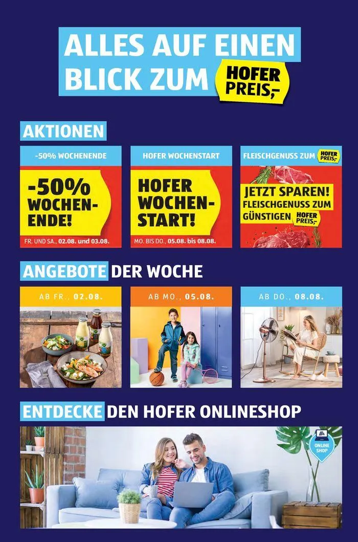 Blättern Sie online im HOFER Flugblatt von 31. Juli bis 14. August 2024 - Flugblätt seite 2