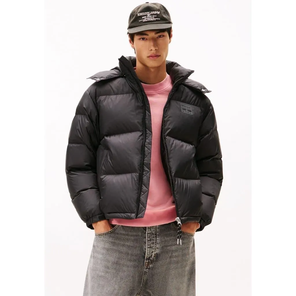 Tommy Jeans Steppjacke »ALASKA DOWN PUFFER« mit Kapuze Übergangsjacke Regular fit mit abnehmbarer Kapuze