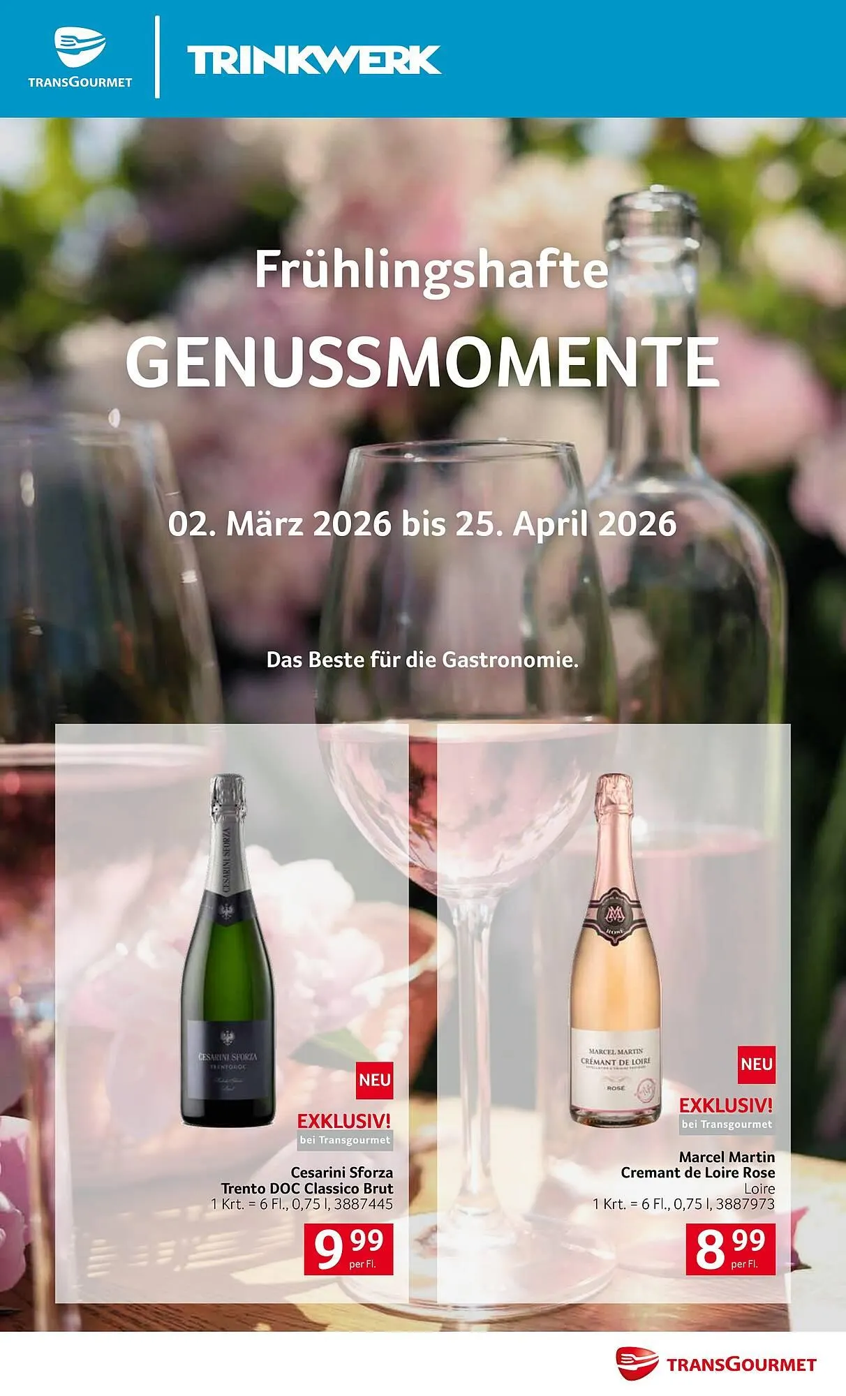 Transgourmet Flugblatt von 2. März bis 25. April 2026 - Flugblätt seite  1