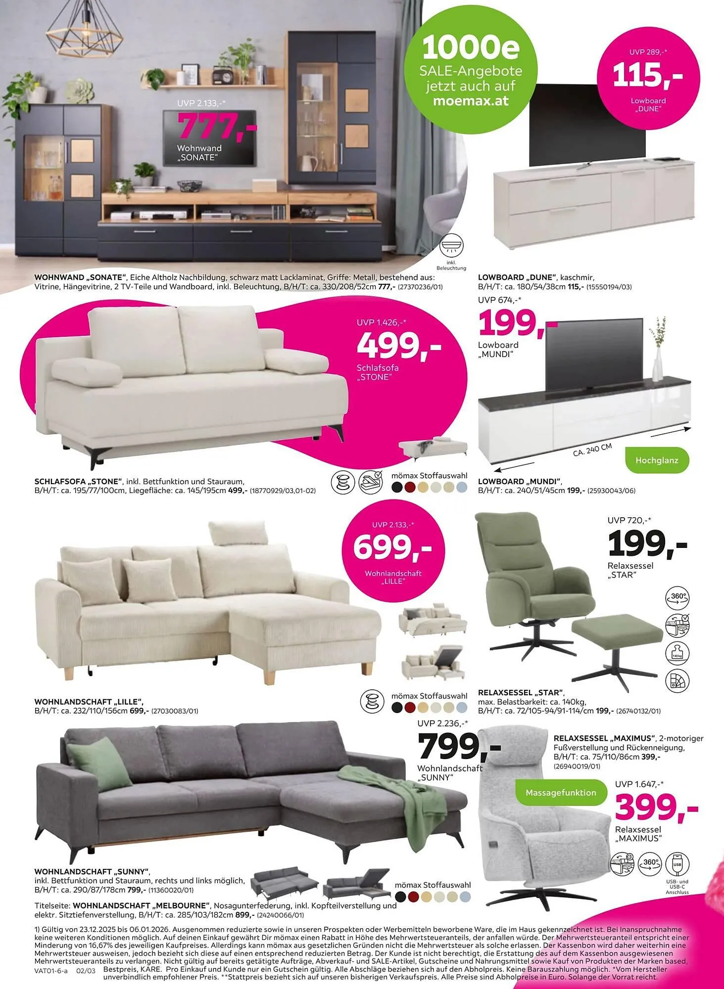 Mömax Flugblatt von 22. Dezember bis 6. Jänner 2026 - Flugblätt seite  2