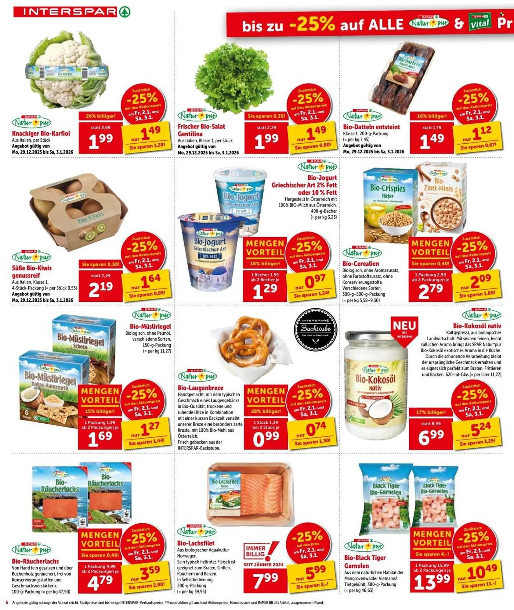 Interspar Flugblatt von 2. Jänner bis 14. Jänner 2026 - Flugblätt seite  6