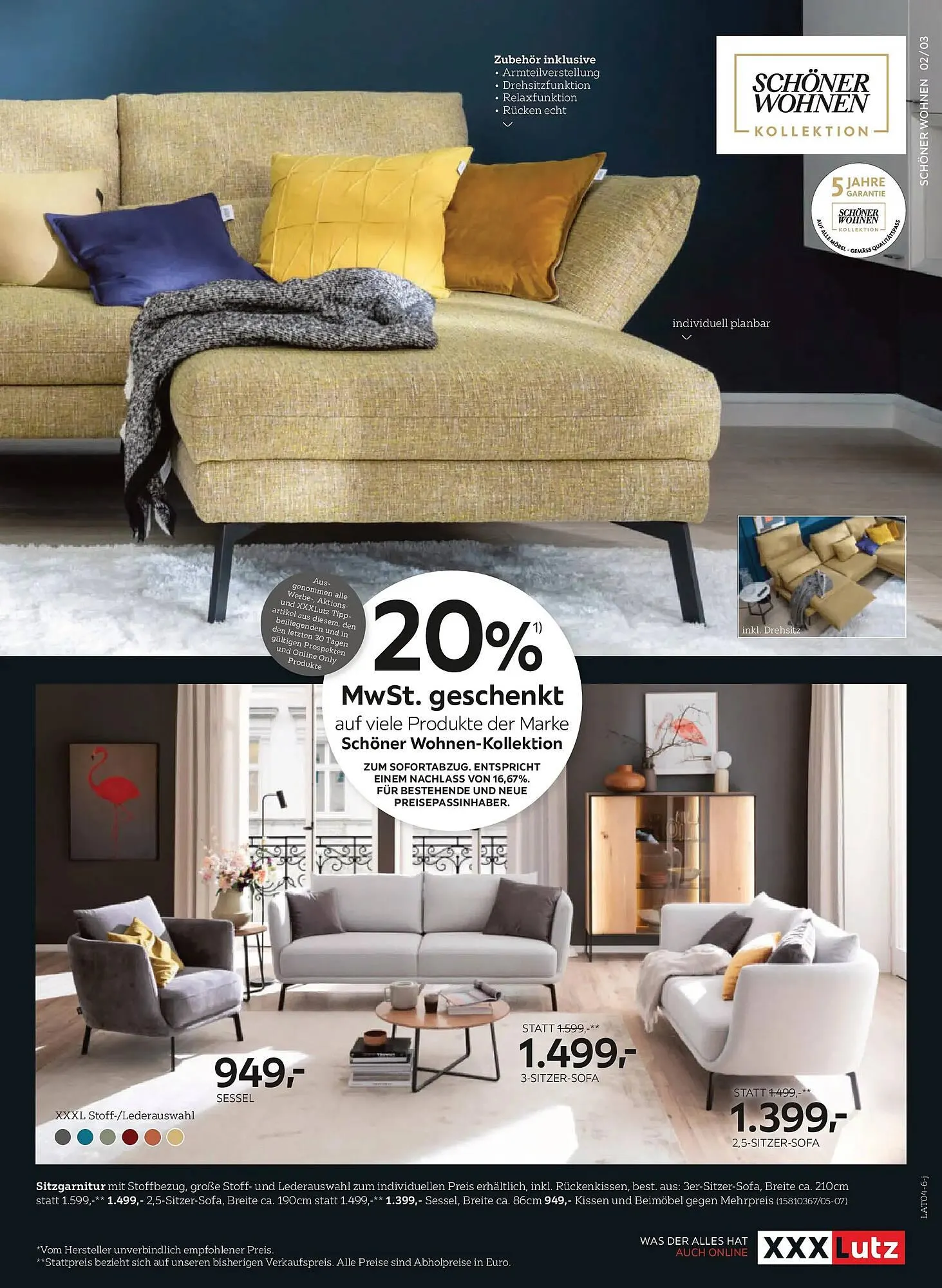 XXXLutz Prospekt von 7. April bis 21. April 2026 - Flugblätt seite  3