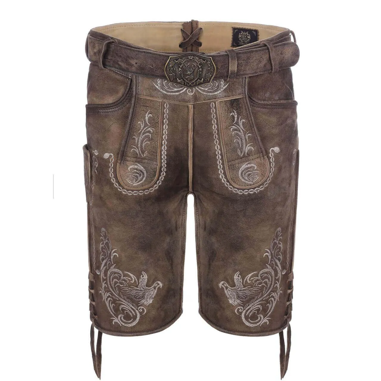 Herren Lederhose "Claus", Braun