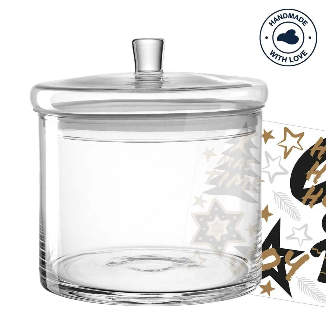 Dose SILENZIO 20 cm mit Rub-on-Stickern