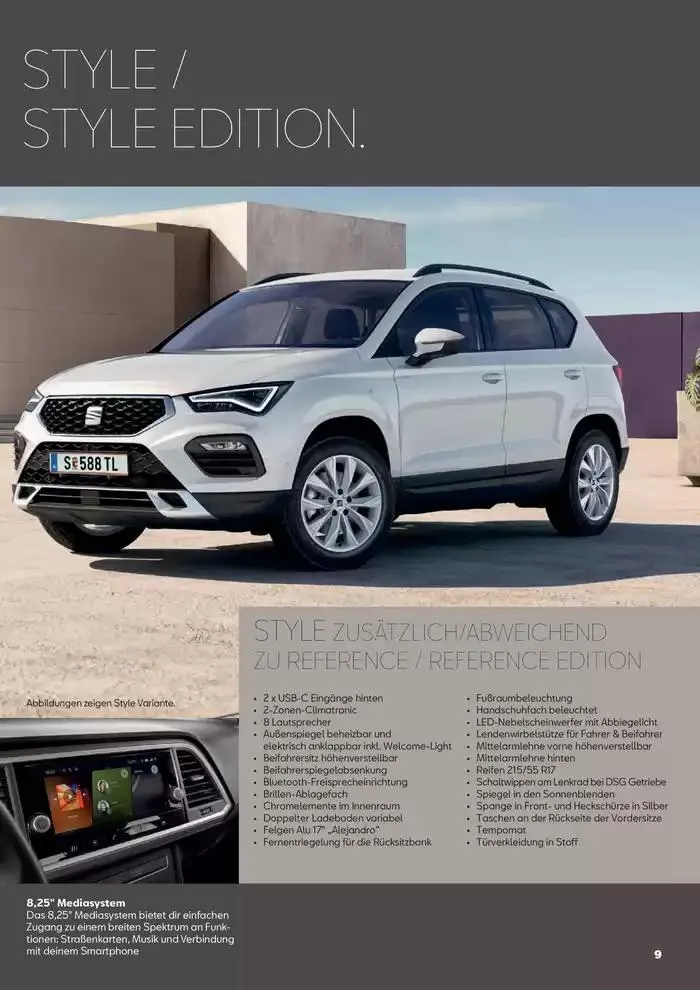 Seat Ateca von 4. Februar bis 26. Jänner 2026 - Flugblätt seite  9