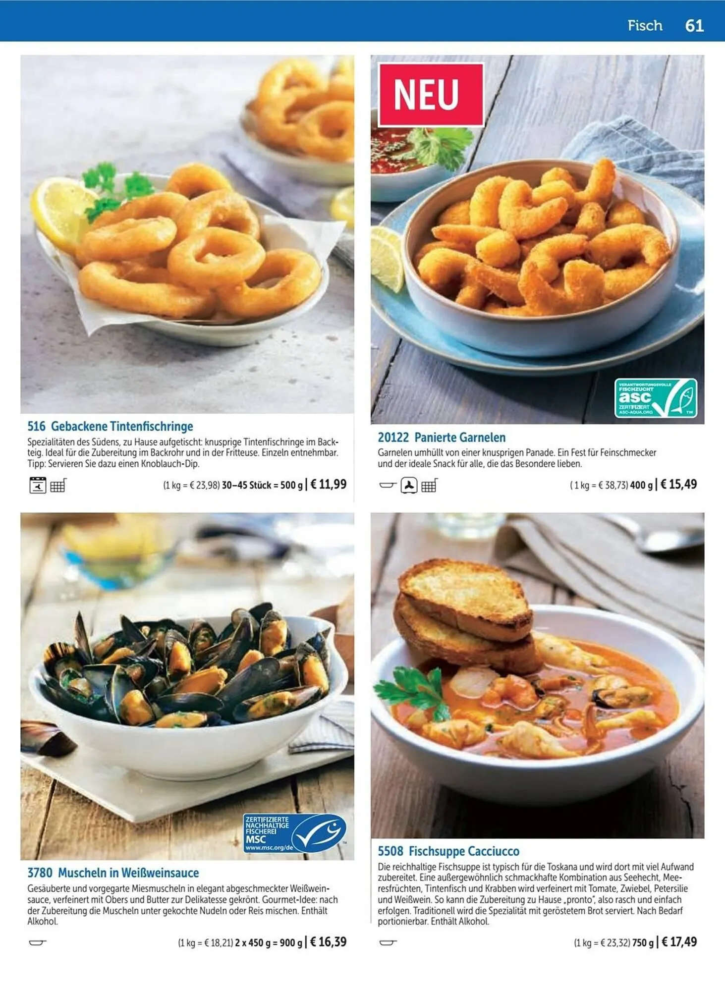 Bofrost Katalog von 13. September bis 6. März 2026 - Flugblätt seite  61