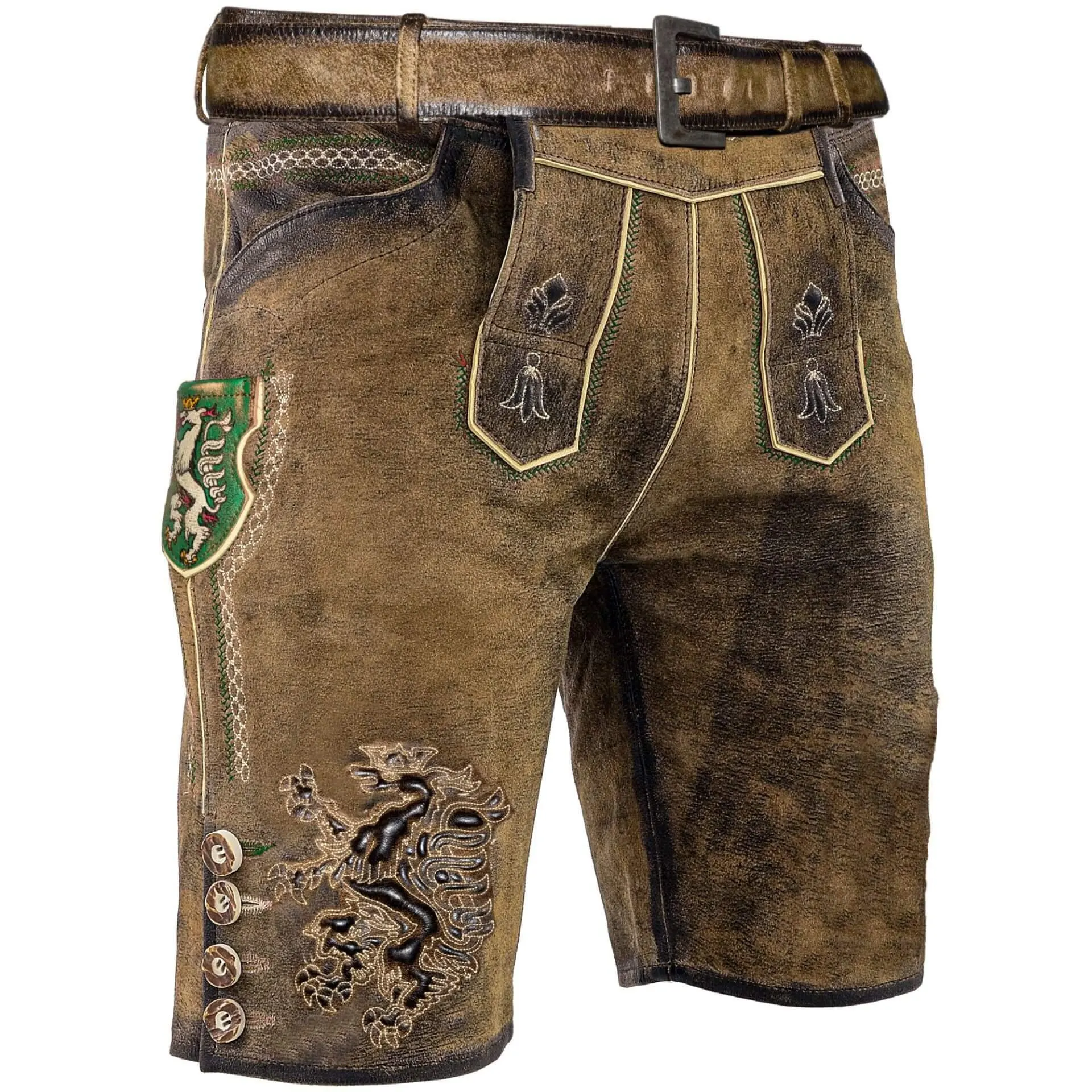 Herren Lederhose "Steiermark", Braun