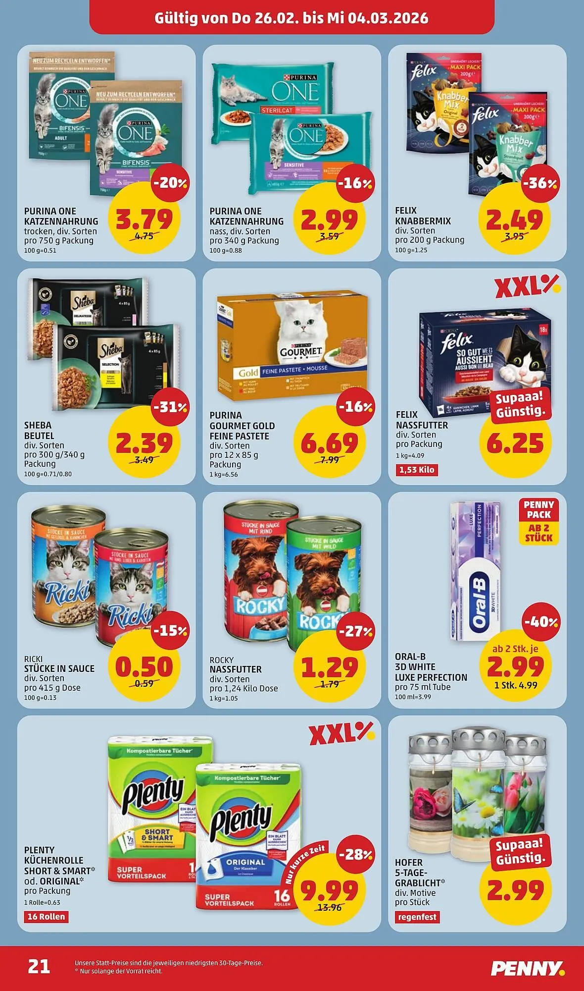 PENNY Flugblatt von 26. Februar bis 4. März 2026 - Flugblätt seite  21