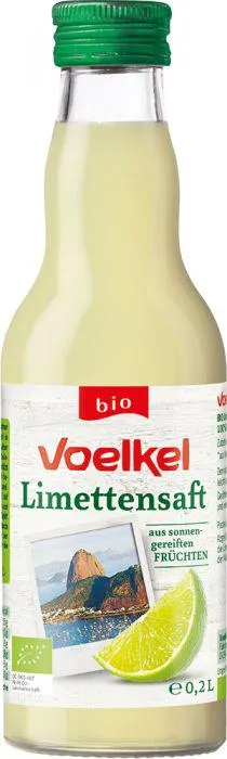 Voelkel Limettensaft aus sonnengereiften FRÜCHTEN 0,2l
