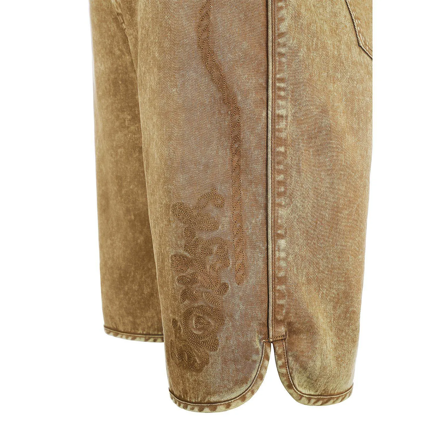 Herren Trachtenjeans braun ohne Latz