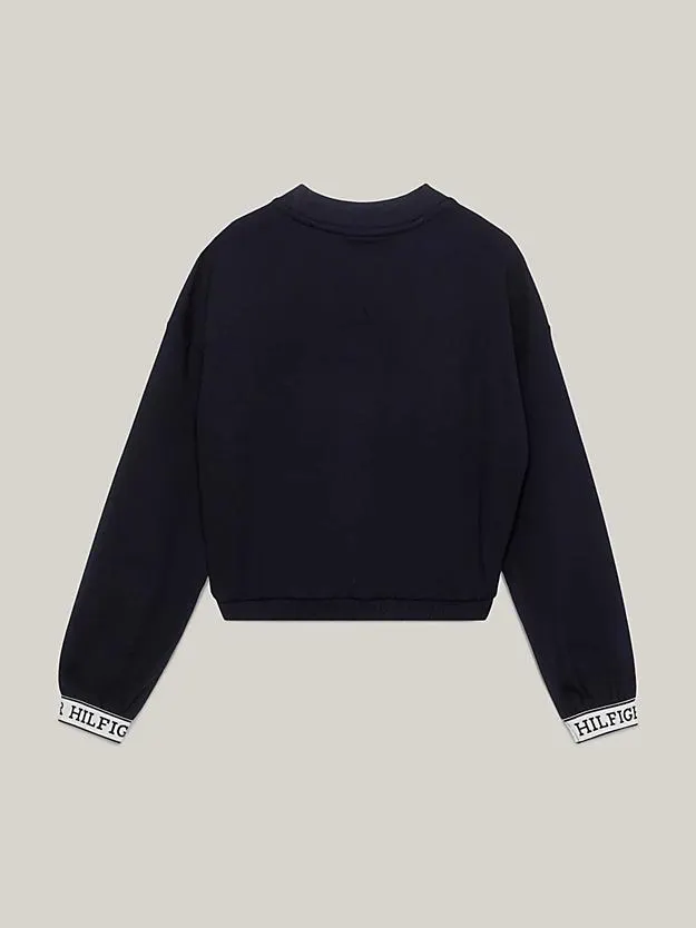 Hilfiger Monotype Sweatshirt mit Logo-Tape
