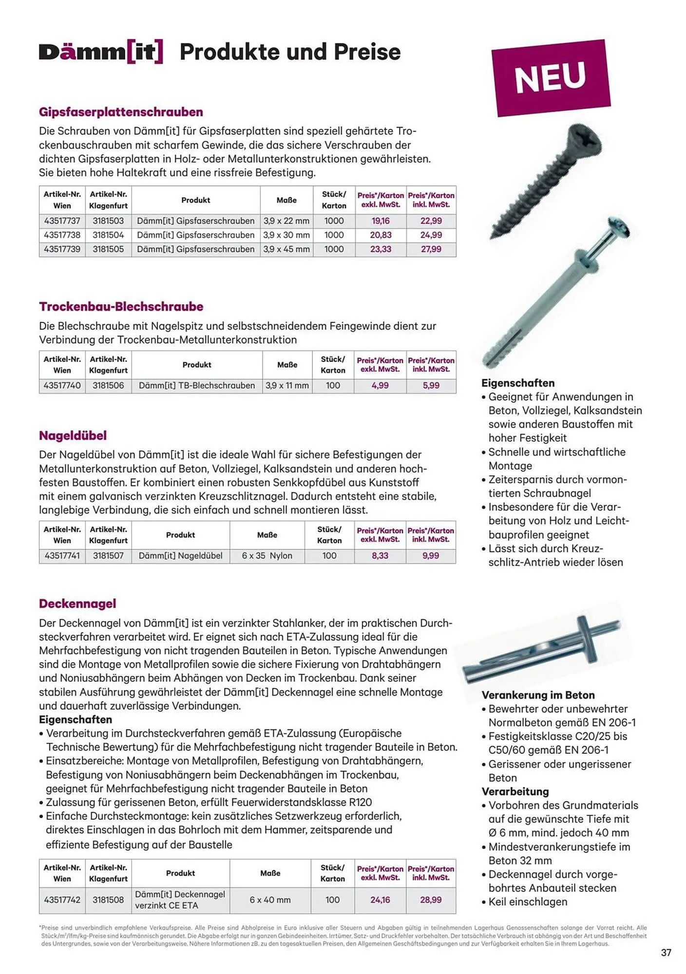 Lagerhaus Flugblatt von 1. Jänner bis 31. Dezember 2026 - Flugblätt seite 37