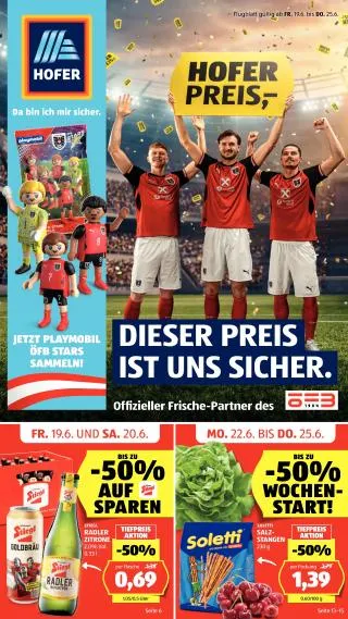 Hofer Flugblatt von 19. Juni bis 25. Juni 2026 - Flugblätt seite  1