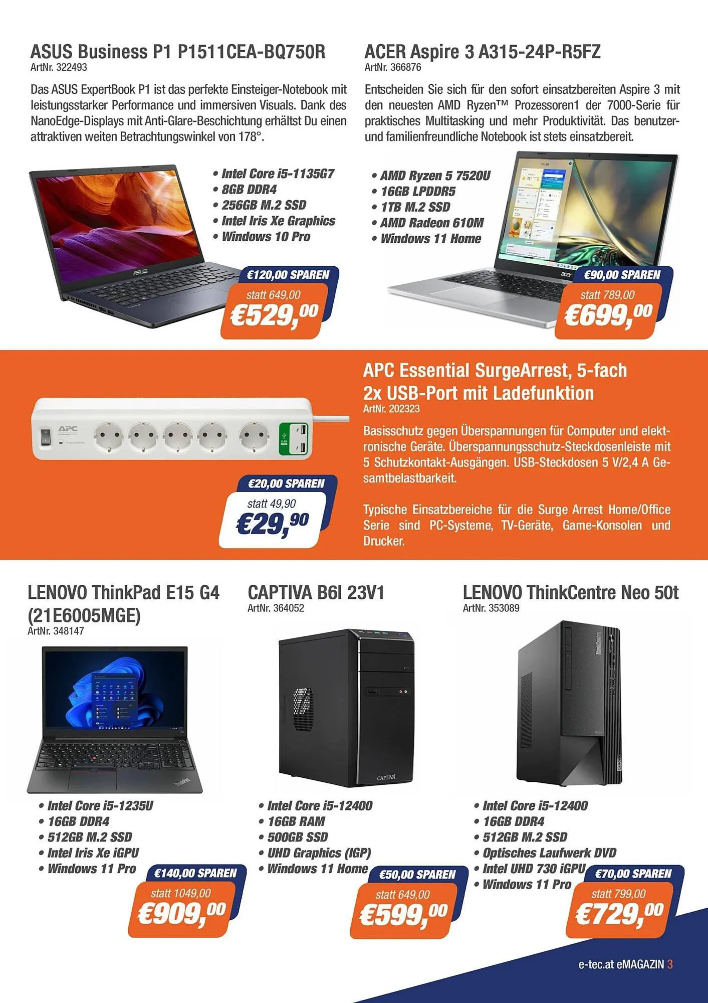 e-tec Flugblatt von 22. September bis 30. September 2023 - Flugblätt seite  3