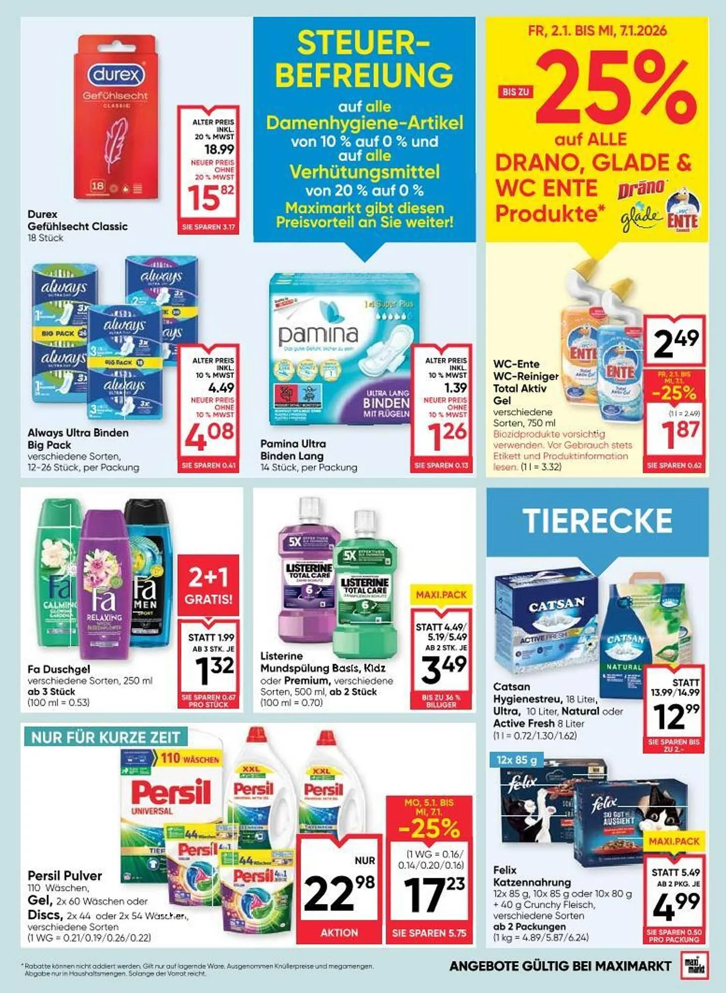 Maximarkt Flugblatt von 2. Jänner bis 7. Jänner 2026 - Flugblätt seite  17