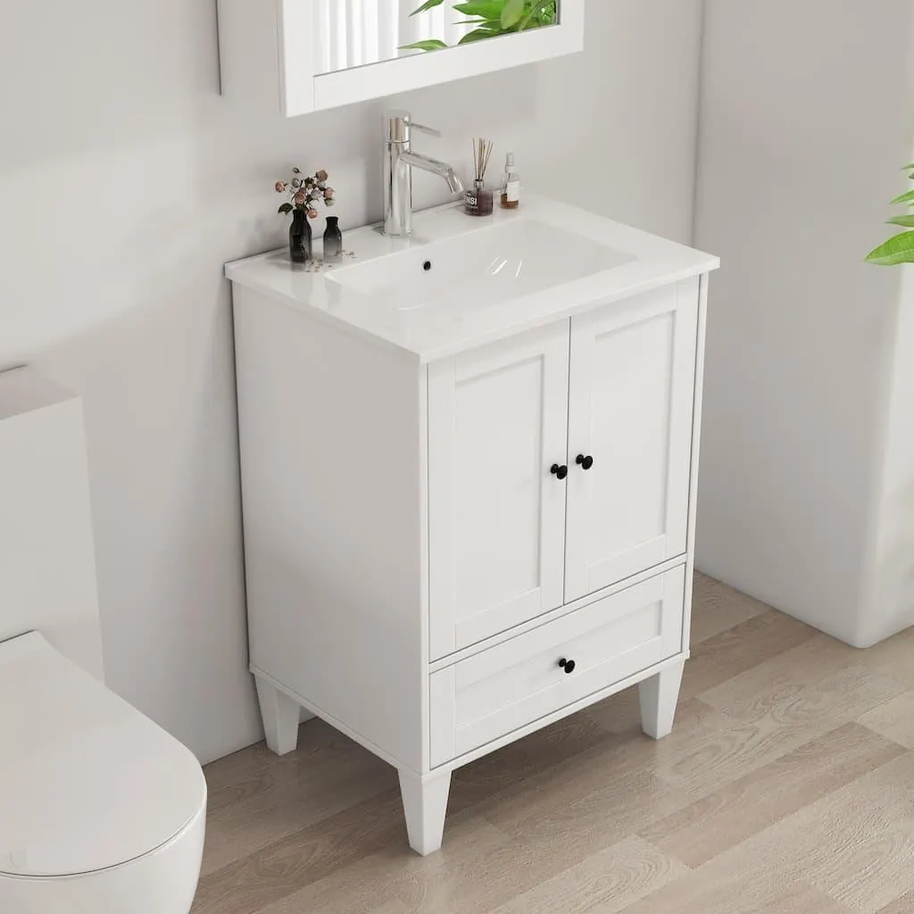 welltime Waschtisch »Amsterdam« Badmöbel inkl. Keramikwaschbecken, in verschiedenen Breiten erhältlich