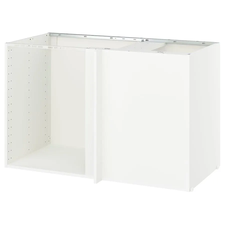 METOD Korpus Eckunterschrank, weiß, 128x60x80 cm