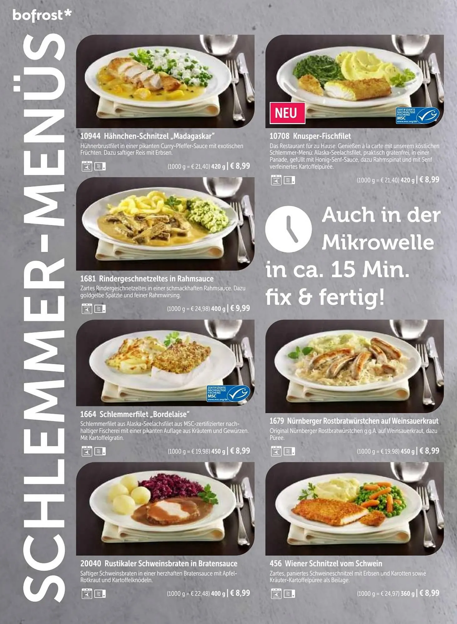 Bofrost Flugblatt von 25. September bis 29. Februar 2024 - Flugblätt seite 64