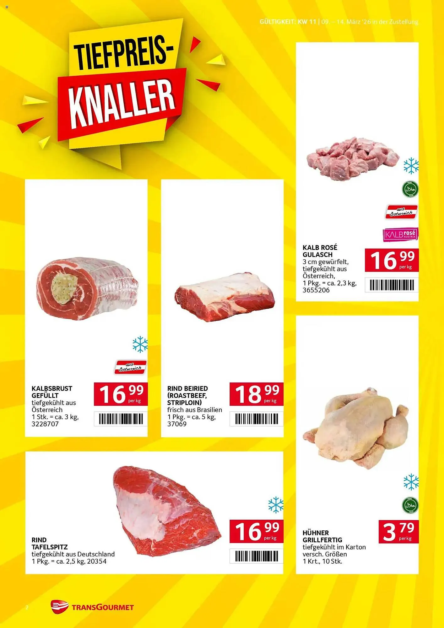 Transgourmet Flugblatt von 9. März bis 14. März 2026 - Flugblätt seite  2