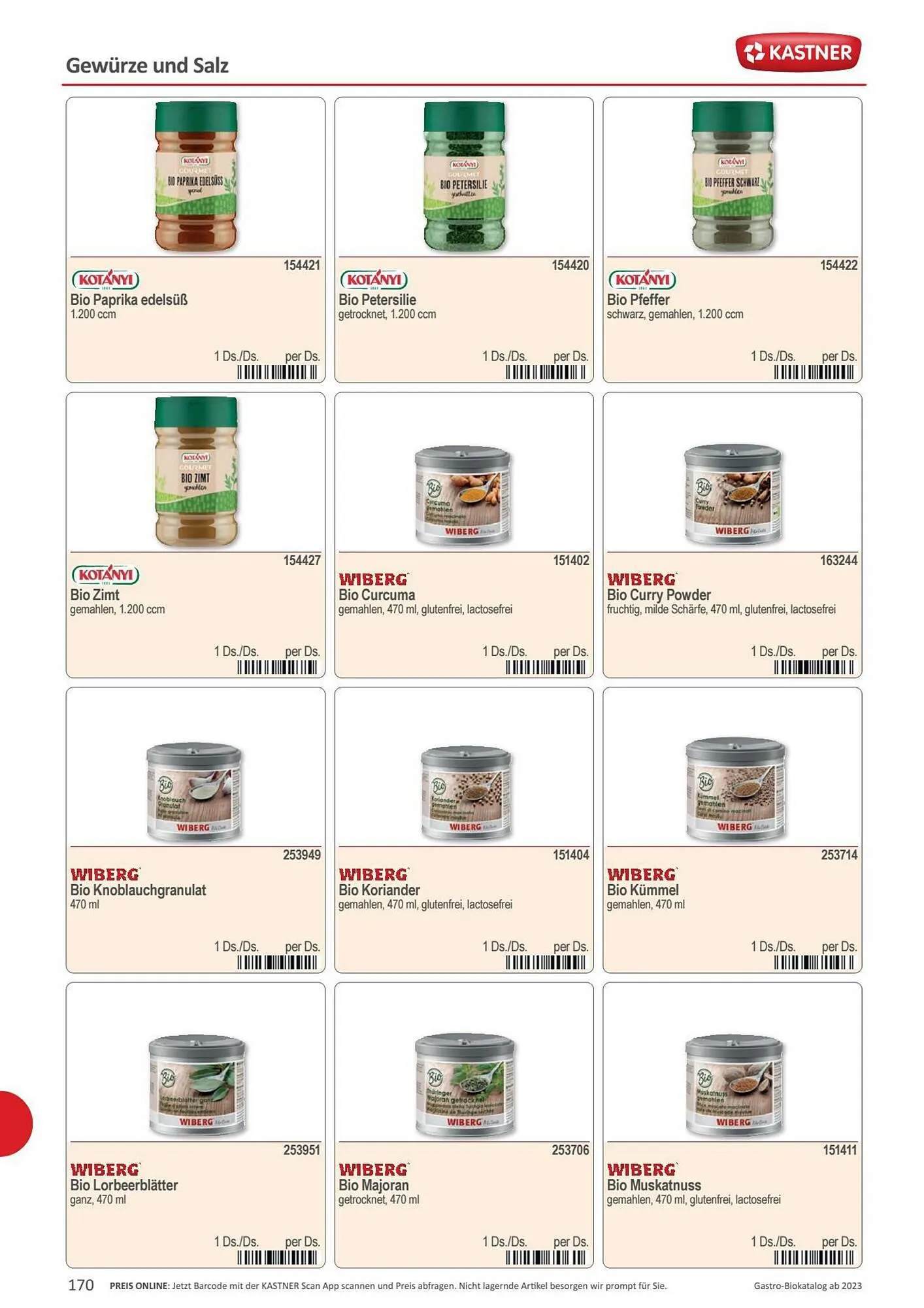 Kastner Flugblatt von 15. September bis 30. Dezember 2023 - Flugblätt seite  172